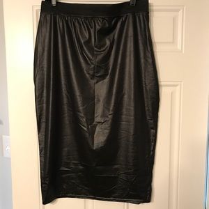 Boohoo Plus Faux Leather Skirt